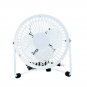 LILENG 4 Inch Mini Protable Electric Aluminum Fan USB Rechargable Quiet Operation Fan for Table Desk