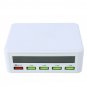 AC100-240V Quick Charge QC3.0 Smart 5 Port USB Charger 5V 10A Power Adapter Lcd Display Station