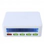 AC100-240V Quick Charge QC3.0 Smart 5 Port USB Charger 5V 10A Power Adapter Lcd Display Station