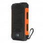 Solar Power Bank 12000mAh Dual USB Portable Waterproof Solar Charger with 2 LED Light Built In Compa