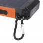 Solar Power Bank 12000mAh Dual USB Portable Waterproof Solar Charger with 2 LED Light Built In Compa
