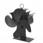 4 Blades Fireplace Heat Powered Stove Fan For Wood Log Fire Burning Low Noise