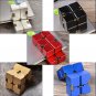 Mini Portable Infinity Funny Magic Cube Aluminum Alloy Anxiety Stress Relief Toys for Kids Adult