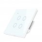 Type 86 EU/UK AC 100-240V Smart Home Wall Touch Switch Waterproof Work With Alexa Google Assistant I