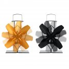 4 Blade Heat Powered Stove Fan Silent Wood Log Burner Fireplace Eco Fan No Electricity No Battery He