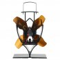 4 Blade Heat Powered Stove Fan Silent Wood Log Burner Fireplace Eco Fan No Electricity No Battery He