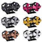 8 Blades Standing Type Stove Fan Low Noise Heat Powered Heater Wood Log Burner Fireplace Heat Cyclin