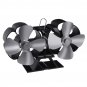 8 Blades Standing Type Stove Fan Low Noise Heat Powered Heater Wood Log Burner Fireplace Heat Cyclin