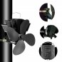 7 Inch 4 Blades Stove Fan Wall-mounted Bundled Fireplace Fire Heat Powered Circulating Ecofan