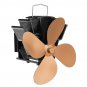 7 Inch 4 Blades Stove Fan Wall-mounted Bundled Fireplace Fire Heat Powered Circulating Ecofan