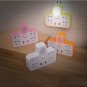 Small Converter Dual USB Port Wireless High Temperature Flame Retardant Socket with Night Lamp Switc