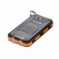 Electric Charging Solar Power Bank Case 2 LED Dual Ports Waterproof Power Bank For Smartphone