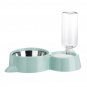 Automatic Pet Dog Cat Smart Food Water Feeder Bowl Dish W/ 500ml Bottle Drink