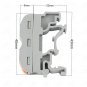 1Pcs SPL-1 PCT-211 Rail Type Quick Connector Press Type Connector Instead of UK2.5B 32A Terminal Blo