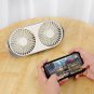 Mini Desk Table Fan Portable Cooling Air Cooler Fan Dual Head Silent Fan 3 Speed