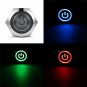 19mm 5Pin Metal Self-locking Switch 3V Red LED ON-OFF Push Button Switch With Wire Waterproof