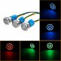 19mm 5Pin Metal Self-locking Switch 3V Red LED ON-OFF Push Button Switch With Wire Waterproof