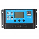 PMW 10/20/30A 12/24V LCD Solar Charge Controller Battery Regulator Backlit