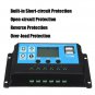 PMW 10/20/30A 12/24V LCD Solar Charge Controller Battery Regulator Backlit