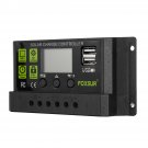 10/20/30A 12V/24V Solar Controller Auto-Adaptive LCD Display PWM Solar Charge Controller Solar Panel
