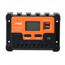 LCD Display 12V/24V Auto Solar Charge Controller PWM Controller Dual USB Controller For PWM Solar Pa