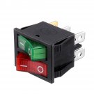 Rocker Switch Red Green Kcd3 Dual 6-pin With Light for Electrical Products Car Motorcycle TV Treadmi