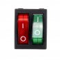 Rocker Switch Red Green Kcd3 Dual 6-pin With Light for Electrical Products Car Motorcycle TV Treadmi