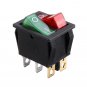 Rocker Switch Red Green Kcd3 Dual 6-pin With Light for Electrical Products Car Motorcycle TV Treadmi