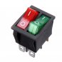 Rocker Switch Red Green Kcd3 Dual 6-pin With Light for Electrical Products Car Motorcycle TV Treadmi