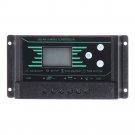 PWM 10/20/30A 12V/24V Auto Solar Charge Controller LCD Dispaly Battery Charge Solar Controller Dual 