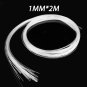 0.75mm/1mm 2M Fiber Optic Light Line PMMA Plastic Optical Fiber Kit for LED Fiber Optic