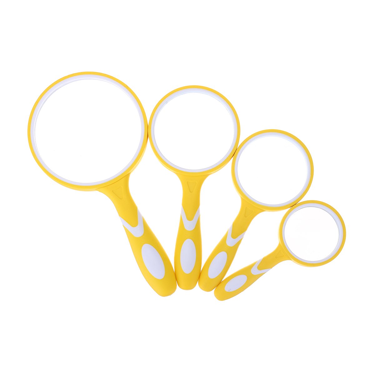 Handheld Magnifying Glass Rubber Anti-fall 10 Times Magnification Magnifiers