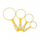 Handheld Magnifying Glass Rubber Anti-fall 10 Times Magnification Magnifiers