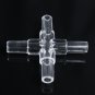 10PCS Water Aquarium Fish Tank Oxygen Air Pump Crystal Square Elbow Pass Pipe Connecting Turn Joint