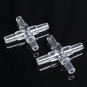 10PCS Water Aquarium Fish Tank Oxygen Air Pump Crystal Square Elbow Pass Pipe Connecting Turn Joint