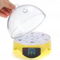 Automatic Egg Hatcher Clear Digital Chicken Duck Bird 7 Egg Incubator Hatcher Househould
