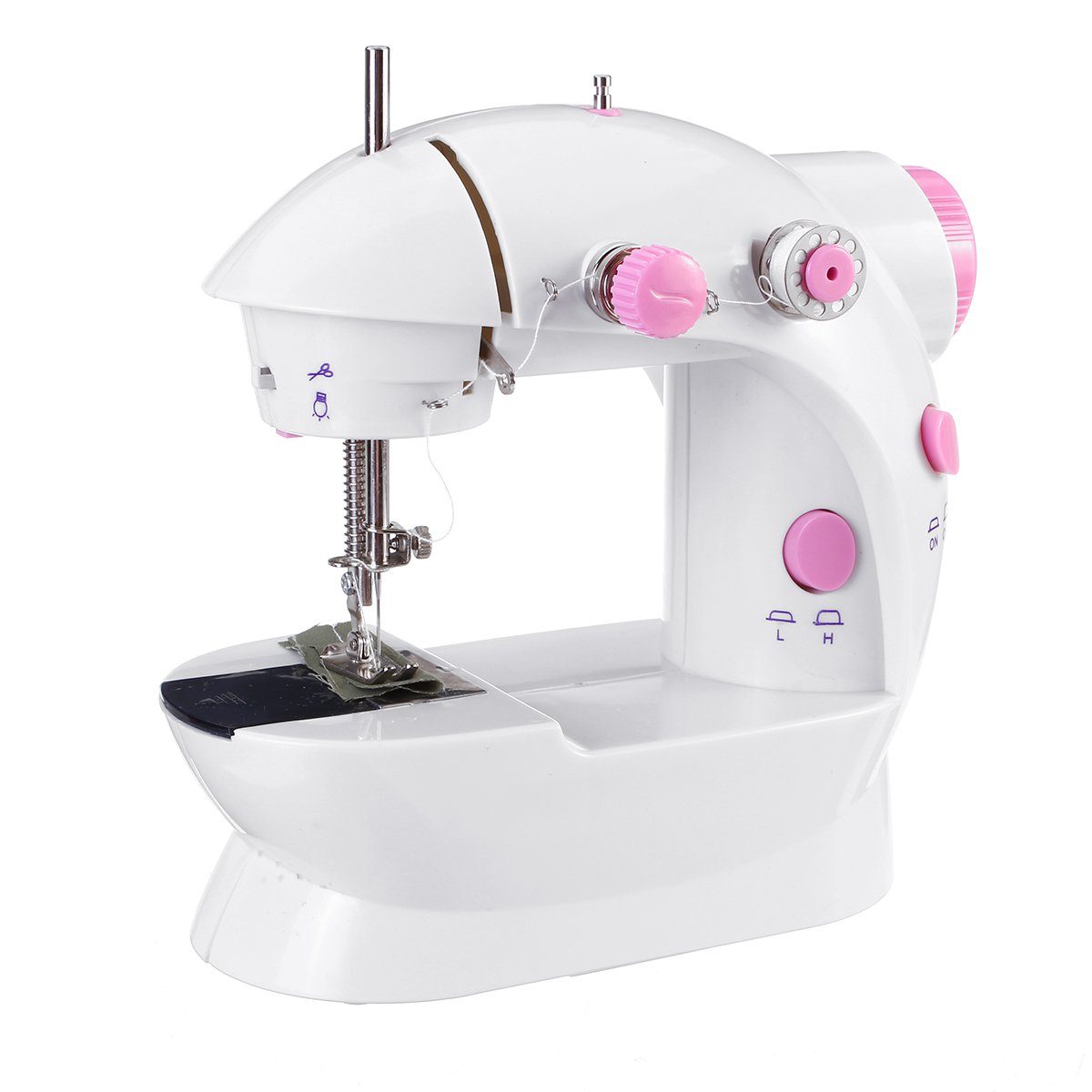 Mini Sewing Machine 2 Speeds Portable Electric Sewing Tools Kit with Light
