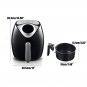1700W Electric Air Fryer Digital Timer Temp Control 6.1 Quart Oil-free Touch Screen Fried Food for H