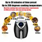 1700W Electric Air Fryer Digital Timer Temp Control 6.1 Quart Oil-free Touch Screen Fried Food for H