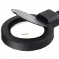 5X 10X Magnifying LED Lamp Magnifier Light Large Glass Lens Desktop Stand Craft