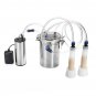 2L Electric Cow Milking Machine 75Kpa Vacuum Pump Milker Double Head EU/US/AU Plug
