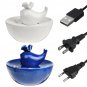 Pet Puppy Ceramic Auto Circulating Water Dispenser Ultra-quiet Cat Dog Drinking Fountain Bowl Drinke