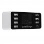 8 Multi-Port USB Adapter LCD Display Desktop Wall Charger Smart Quick Charging Station QC3.0