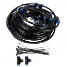 Misting System Fan Cooler Water Cooling Patio Mist Garden Spray Tool Tool With Nozzles Splitter