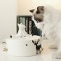 Pet Ceramic Electric Automatic Water Fountain Dog Cat Drinking Bowl Tank Water Dispenser Pump