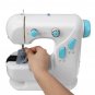 AC100-240V LED Mini Electric Sewing Machine Lightweight Sewing Tools Household Dual Speed switch Aut