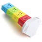 Alardor Four Tiers Rotating Socket Patch Panel USB Plug Board Surge Protection Power Strip
