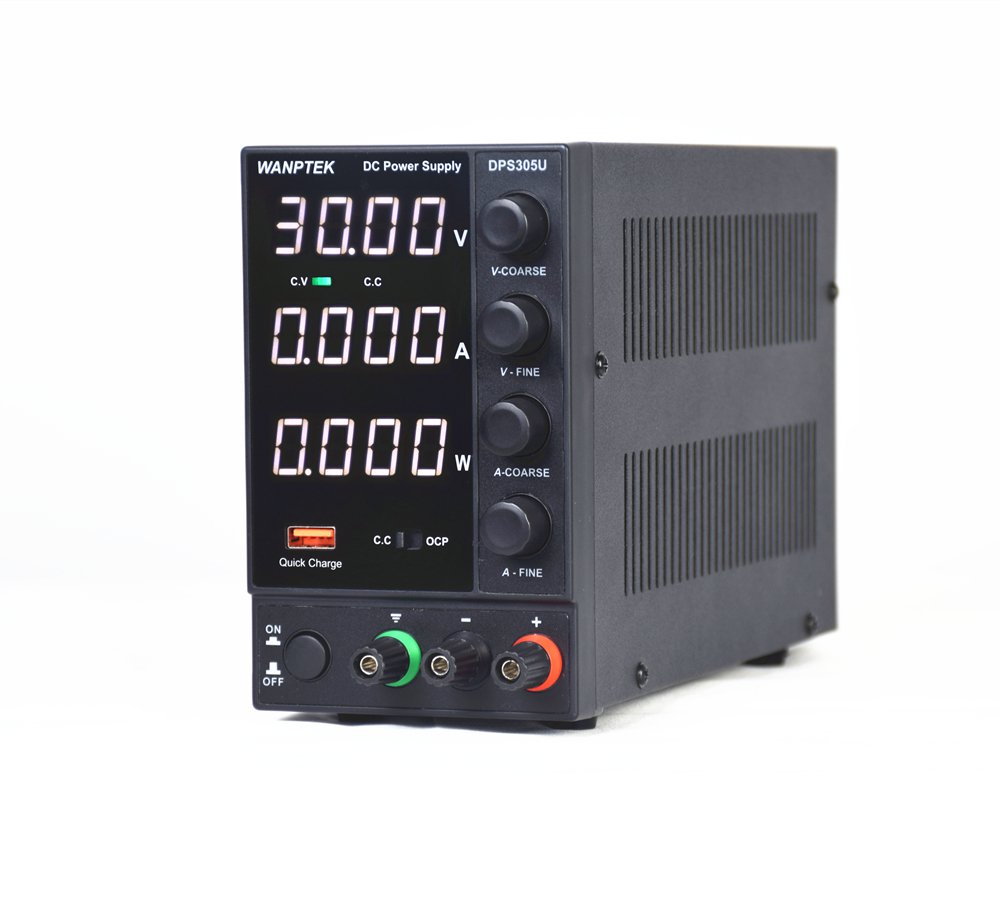 Wanptek DPS305U 110V/220V 4 Digits Adjustable DC Power Supply 0-30V 0-5A 150W USB Fast Charging Labo