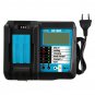 DC18RF 100-240V LCD Battery Charger USB Connection for Makita 14.4V/18V Li-ion Battery