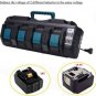 18V DC18SF 3A 4 Port Li-Ion Battery Charger for Makita 14.4V-18V BL1830 BL1840 BL1850 BL1860 BL1430